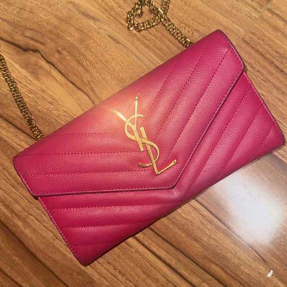 YSL quilted textured long wallet - Picture 2 of 10